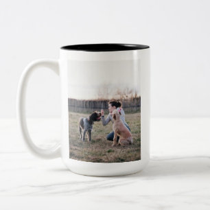 Custom Photo Mug with Text - Personalised Coffee