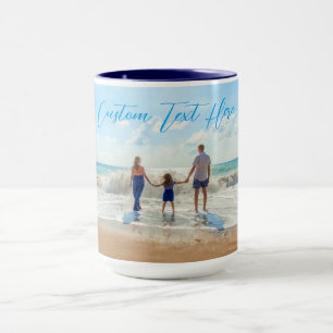 Custom Photo Mug with Your Photos and Text Name