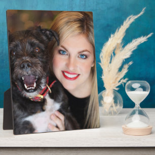 Custom Photo Mum and Dog Plaque