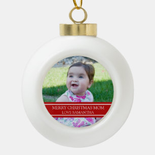 Custom Photo Mum Christmas Ornament