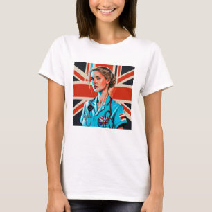 Custom Photo Mum Wife girl friend Nurse T-Shirt