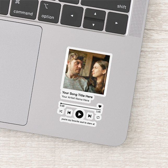 Custom Photo Music Player Personalised Song Gift (Detail)
