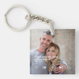 Custom Photo & Music Playlist Key Ring