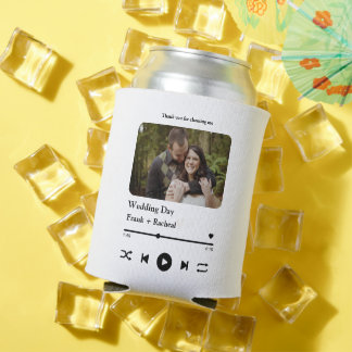 Custom photo music song playlist for couples can cooler