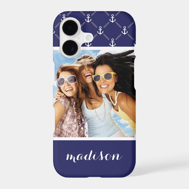 Custom Photo & Name Anchor pattern (Back)