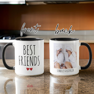 Custom Photo & Name Best Friends Mug, BFF Gift Mug