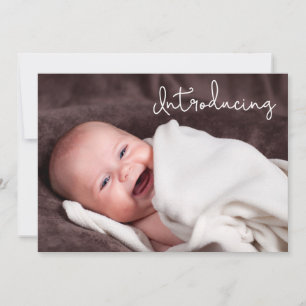 Custom Photo Name Birth date Introducing baby girl