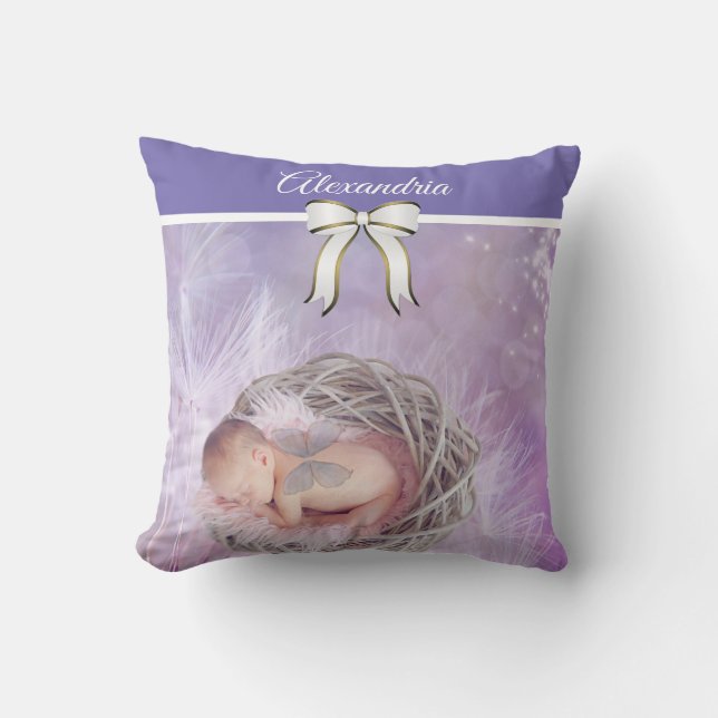 Custom Photo & Name Cushion (Front)