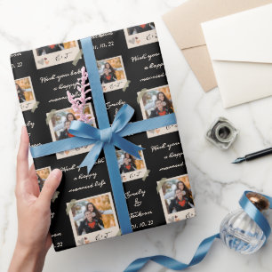 Custom Photo/Name/Date Bride And Groom Wedding Wrapping Paper