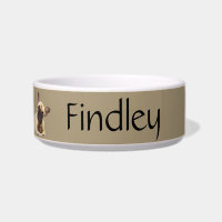 Custom Photo & Name Dog Pet Bowl