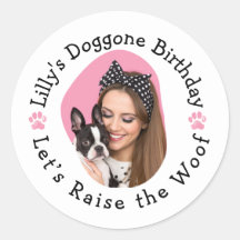 Custom Photo Name Doggone Birthday Party