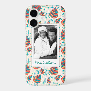 Custom Photo & Name Floral pattern 5