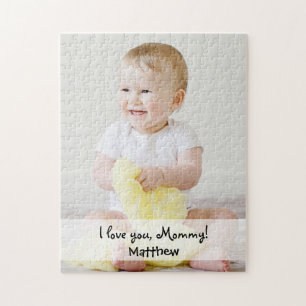 Custom Photo Name I love you mummy Jigsaw Puzzle
