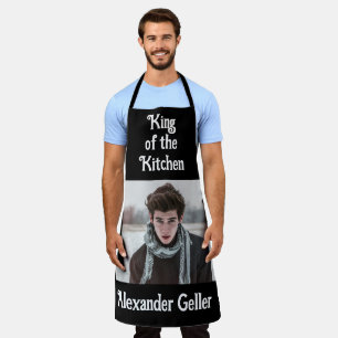 Custom Photo Name King of the Kitchen Personalised Apron