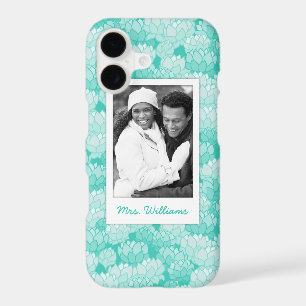 Custom Photo & Name Lotus pattern 2
