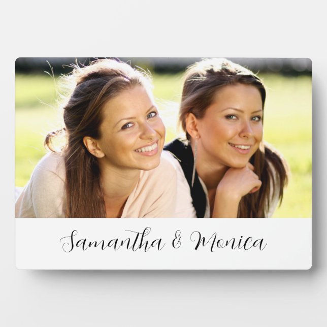 Custom Photo Name Plaque (Front)