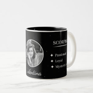 Custom Photo & Name Scorpio Zodiac Traits Mug