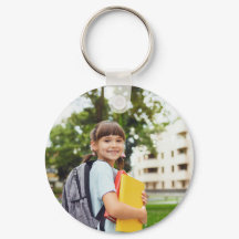 Custom Photo Name Star Keychain for Kids