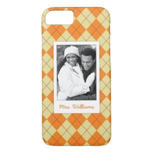 Custom Photo & Name Sweater Background iPhone 8/7 Case