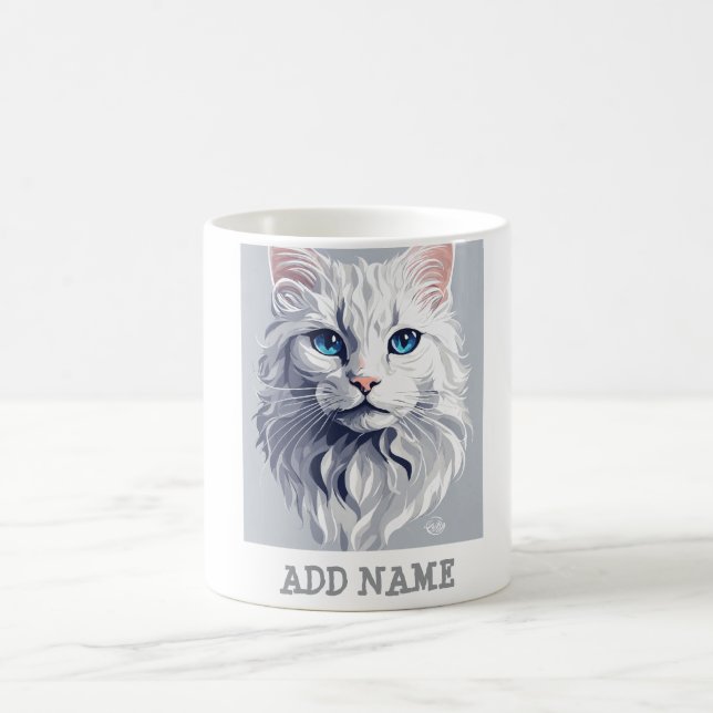Custom Photo Name Text Personalised Coffee Mug (Center)