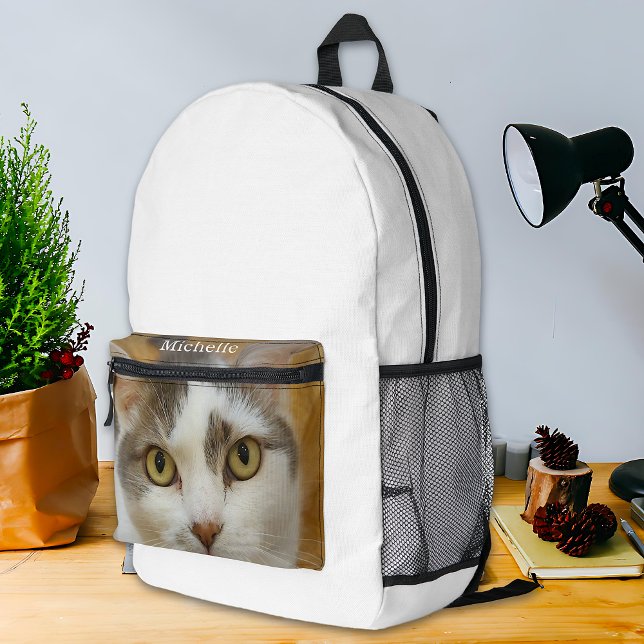 Custom Photo Name Text Personalised Printed Backpack (Creator Uploaded)