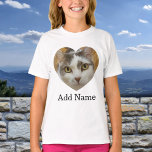 Custom Photo Name Text Personalised T-Shirt<br><div class="desc">Upload a photo, add a name or text, and easily create your personalised photo t-shirt. Click CUSTOMIZE FURTHER to change the text colour. You can TRANSFER this DESIGN on other Zazzle products and adjust it to fit most of the Zazzle items. Standard Studio designs are made in high-resolution vector graphics...</div>