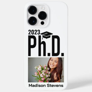 Custom photo, name & year Ph.D. Case-Mate iPhone 14 Pro Max Case