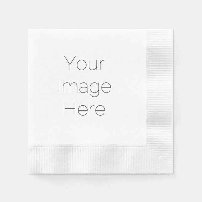 Custom Photo Napkin – Personal Party event decor (Front)