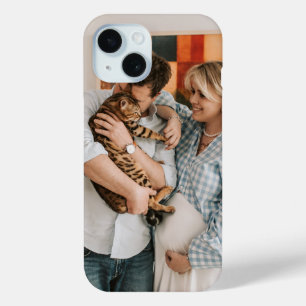 Custom photo natural color personalized iPhone 15 case