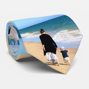 Custom Photo Neck Tie with Your Super MOM
