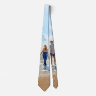 Custom Photo Neck Tie Your Love Design - Couple