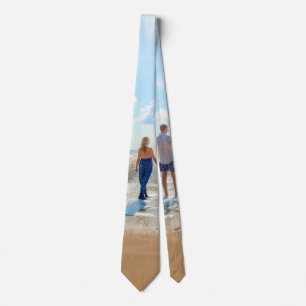 Custom Photo Neck Tie Your Own Design - Couple