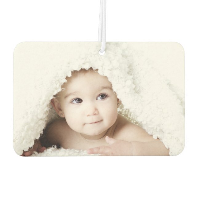 Custom Photo One Of A Kind Personalised Car Air Freshener (Back)