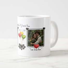 Custom Photo Online Dating Valentines Coffee Large Coffee Mug