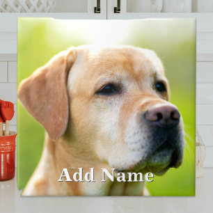 Custom Photo Optional Text Personalised Ceramic Tile