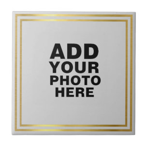 Custom photo or artwork keepsake ceramic tile