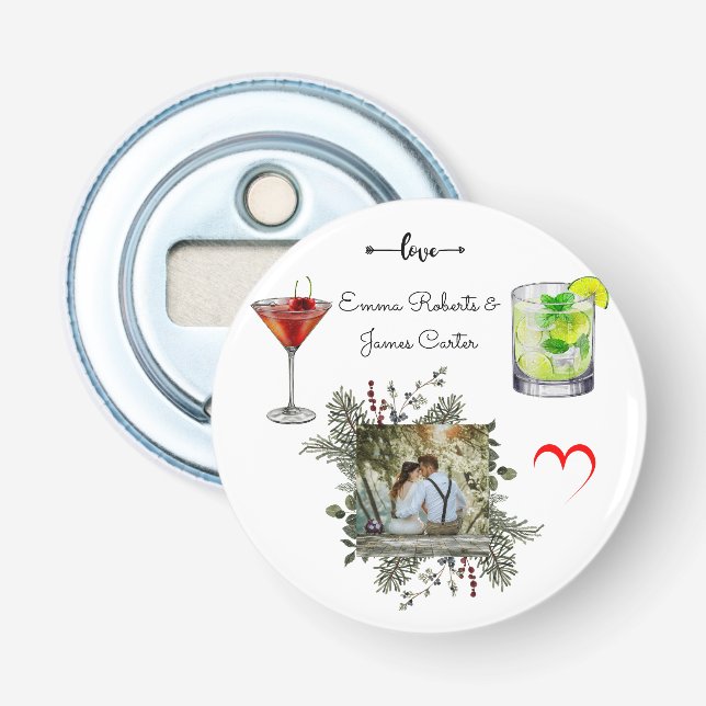 Custom Photo or Name cupule Bottle Opener (Front)