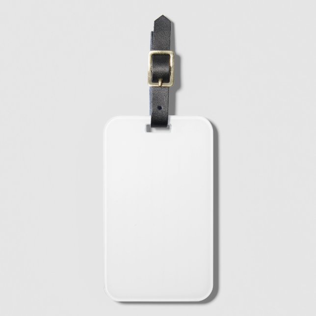 Custom Photo Orange Starfish Pattern Luggage Tag (Front Vertical)