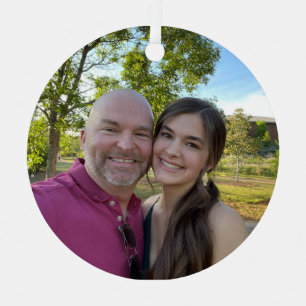 Custom photo ornament - dad daughter keepsake gift