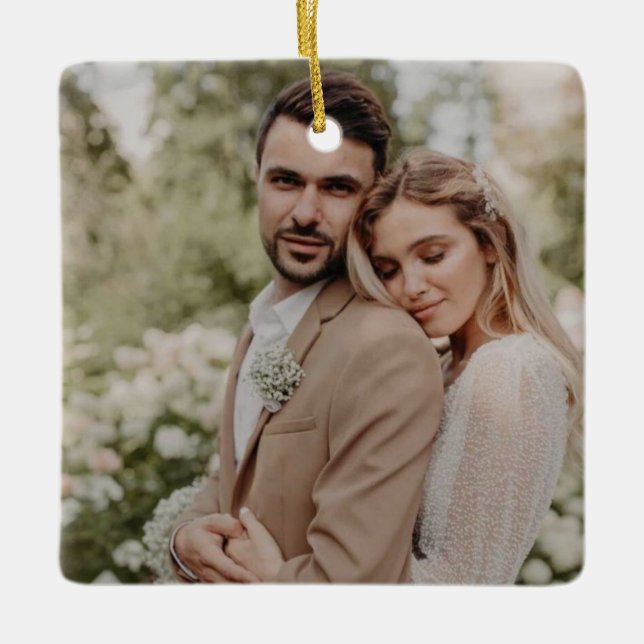 Custom Photo Ornament Double Sided,Christmas photo (Front)