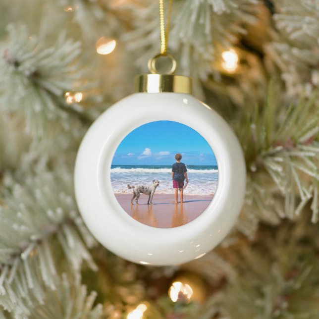 Custom Photo Ornament Make Your Own Design  (Tree)