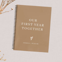 Custom Photo Our First Year Together Journal
