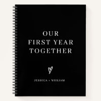 Custom Photo Our First Year Together Journal