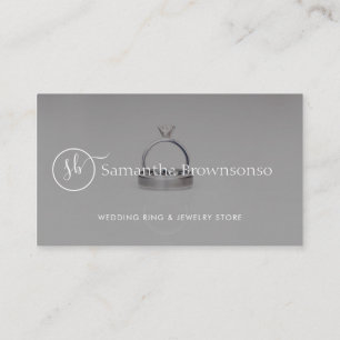 Custom Photo Overlay Wedding Planner Jewellery Rin Business Card