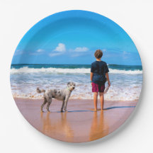 Custom Photo Paper Plates Your Own Design with Pet