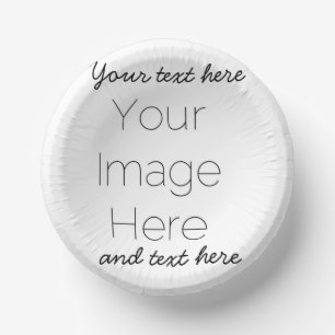 Custom Photo Paper Plates Your Photos and Text