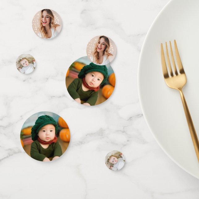 Custom Photo Party Confetti (Group)