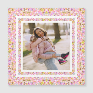 Custom Photo Pastel Pink Happy Green Mother’s Day