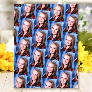Custom Photo Pattern Collage Personalised Fleece Blanket