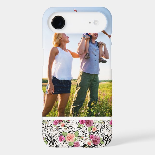 Custom Photo Pattern With Animal Prints Case-Mate iPhone Case (Back)